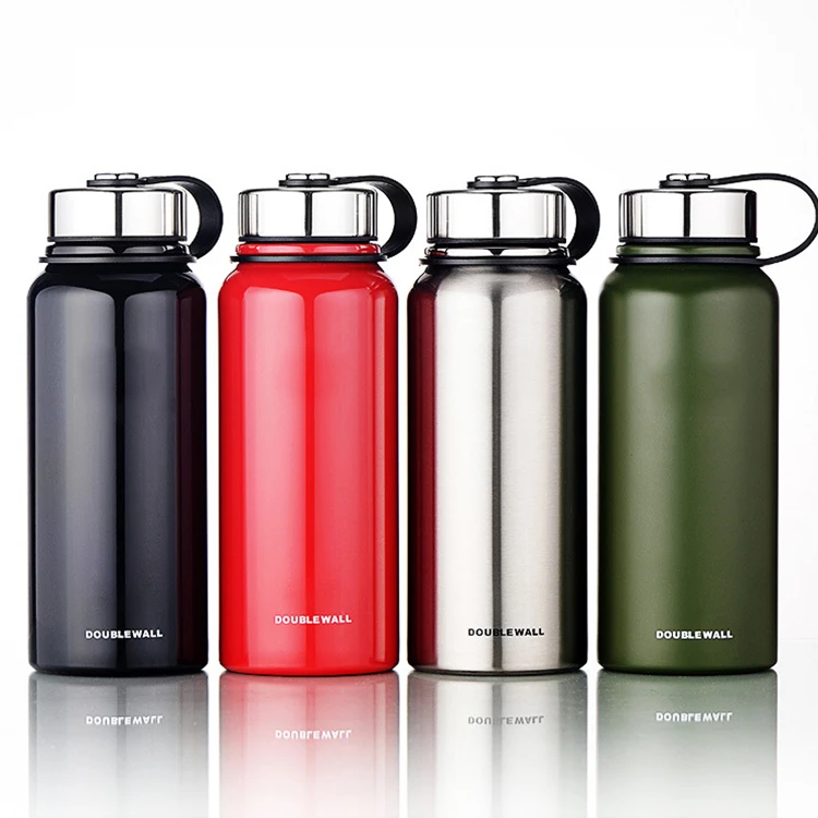 Custom Logo Outdoor Large Capacity Sports Stainless Steel Water Bottle