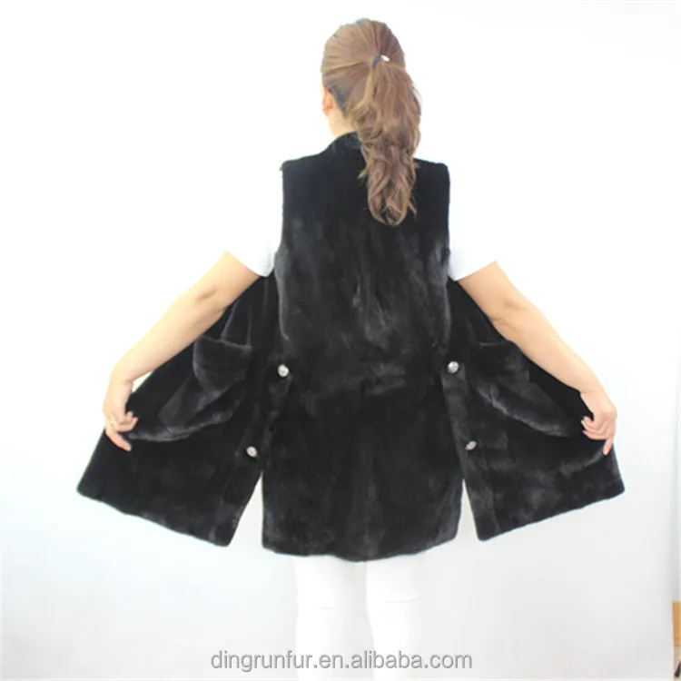 
high quality nature mink fur waistcoat real fur vest 