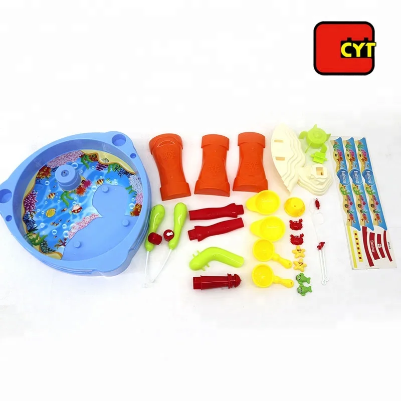 Электрические смешные музыкальные настольные рыболовные игрушки для детей с подсветкой