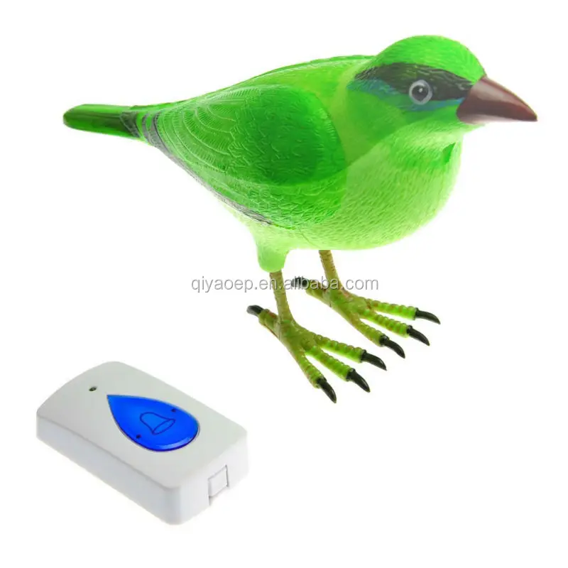 Remote Bird Sound Doorbell Wireless Door Chime Battery Operated