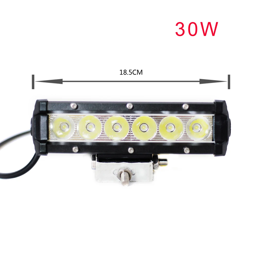 NBYC LED 30W 60W 120W 6000K Горячая Распродажа внедорожник дальнего света автомобиля грузовика светодиодная световая балка