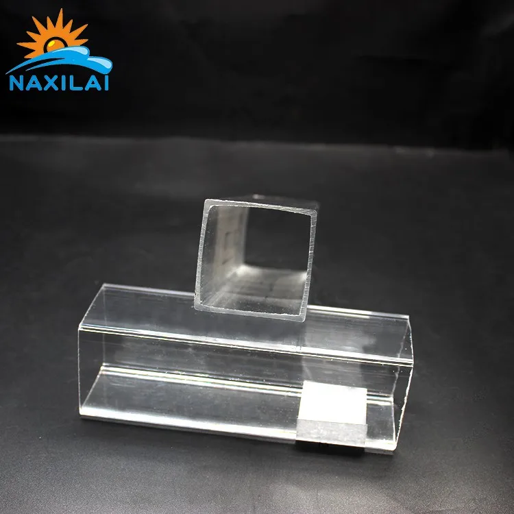 Naxilai Manufacture Transparent Extruded Acrylic Square Tube Cast Clear Solid AcrylicTube Acrylic Tube Clear Pmma Pipe