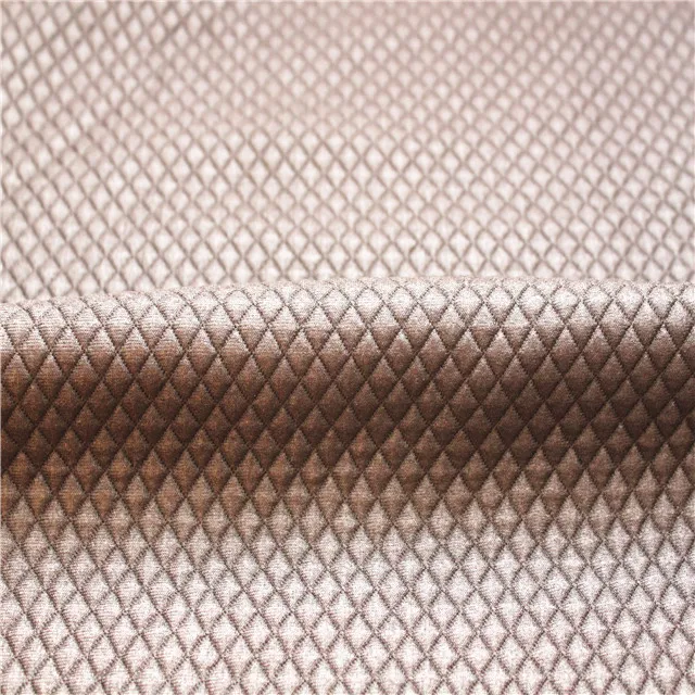 shaoxing keqiao textile wholesale coating quilt jacquard knitting fabric for garments