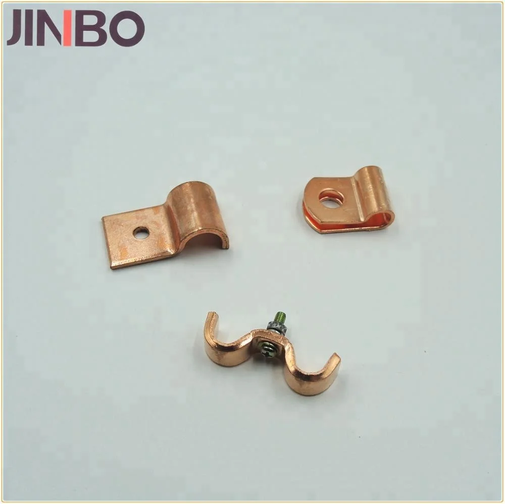 Heavy Duty Wiring Accessories Copper Cable Clip R Shape Wire Connection Clamps