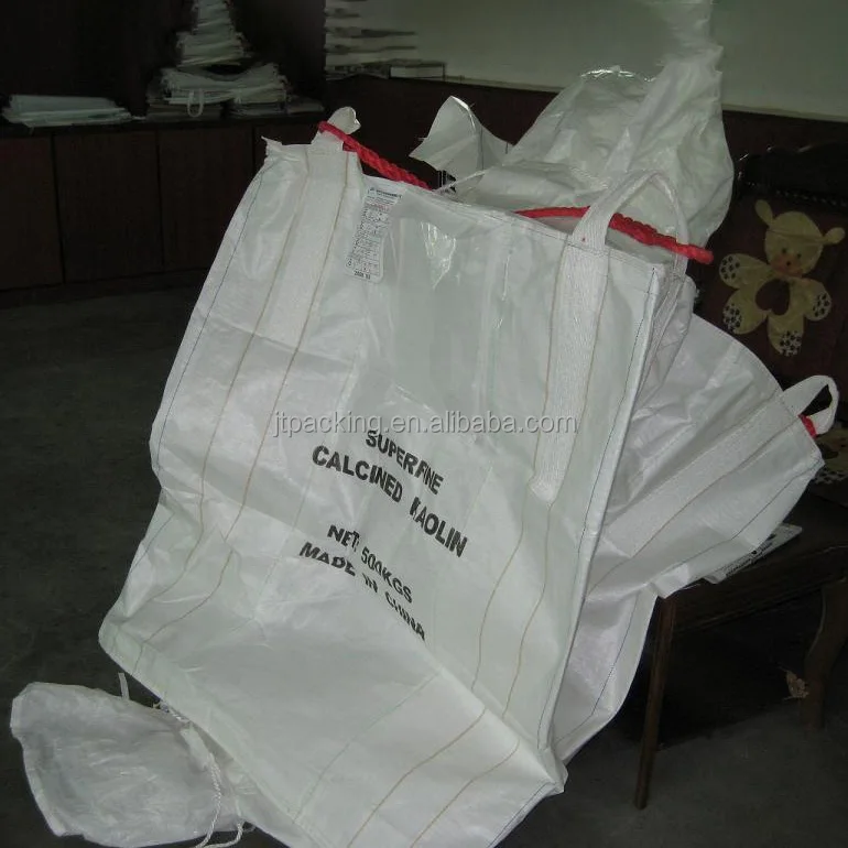 500kg 1000kg jumbo cement bag 1 ton big bag for rubber