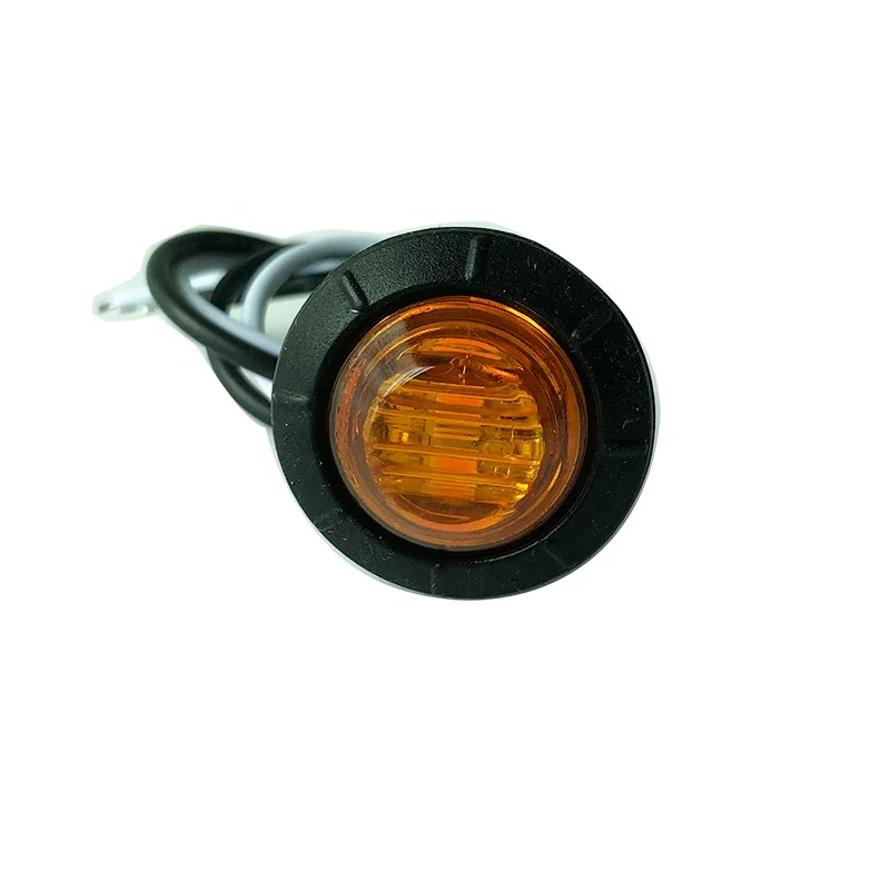 Hotsale Led Lamp, 12V Led Side Marker Light, 3leds Truck Clearance Lights ABS Round Lights Car MACON