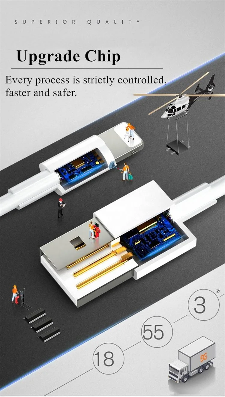 For iPhone12 USB cable Data Charging Cable 1m Fast charger for iPhone 6/7/8/XS/XR USB-C mobile phone charger cable