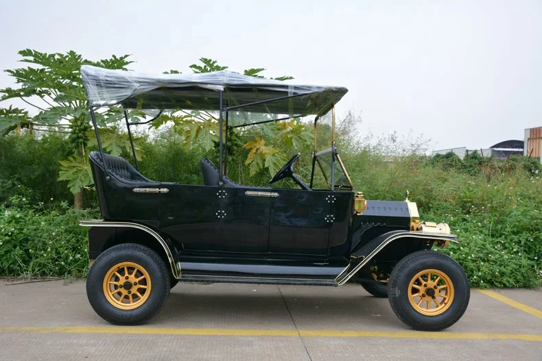 5 Passengers Pure Electric Vintage Classic Car For Sightseeing