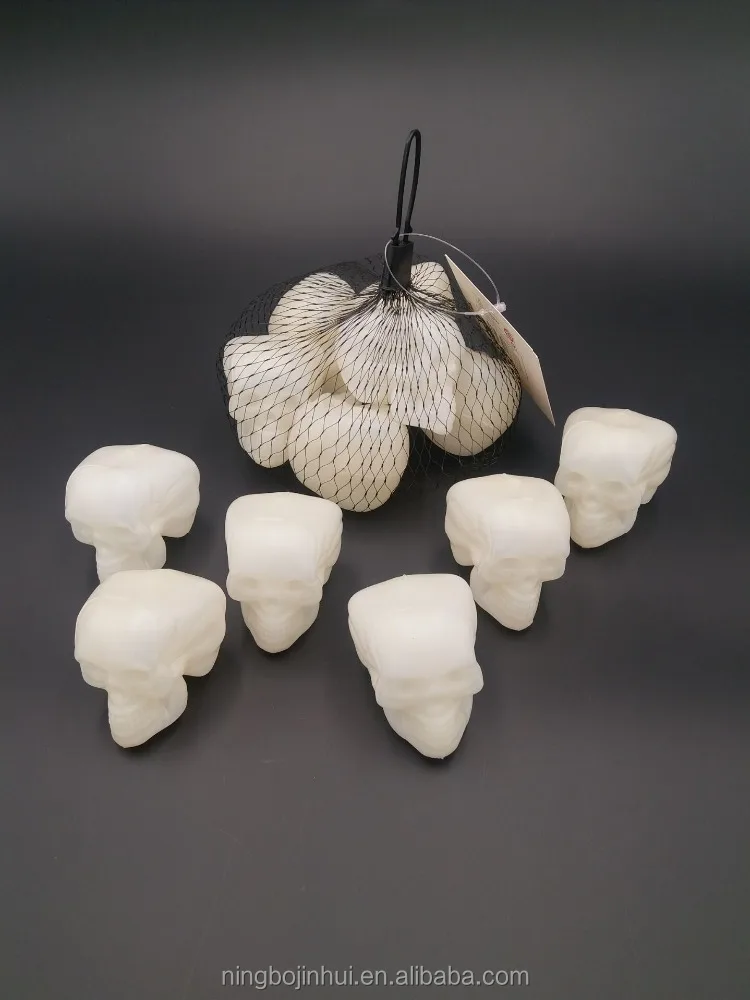 Mini halloween skull heads plastic skull heads set