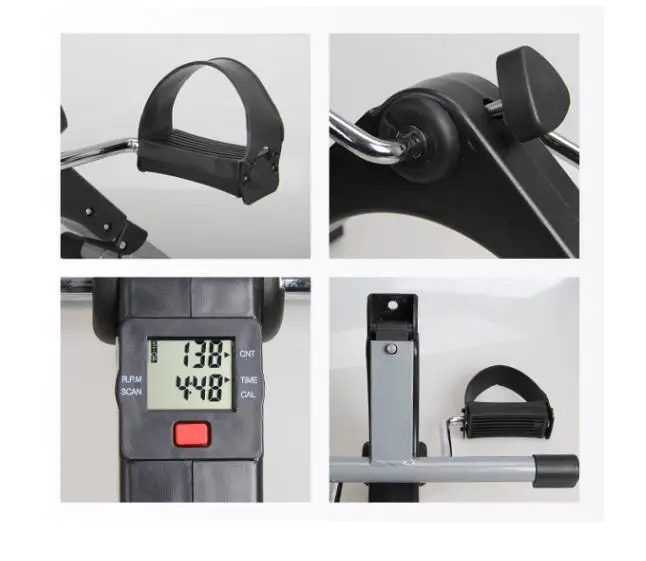 Magnetic Mini Exercise Bike Portable Medical Exercise Peddler Small Exercise Bike for Under Your Office Desk