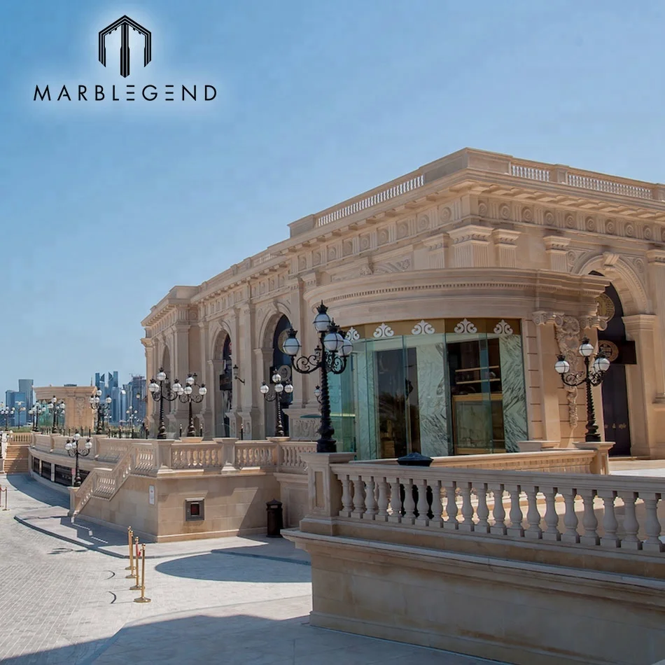 Exterior Facade 3cm Thick Natural White Limestone