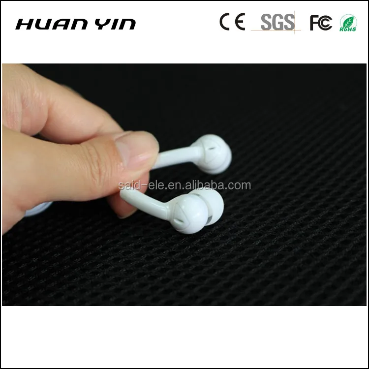2018 New retractable earbud promotion earphones white disposable earpieces
