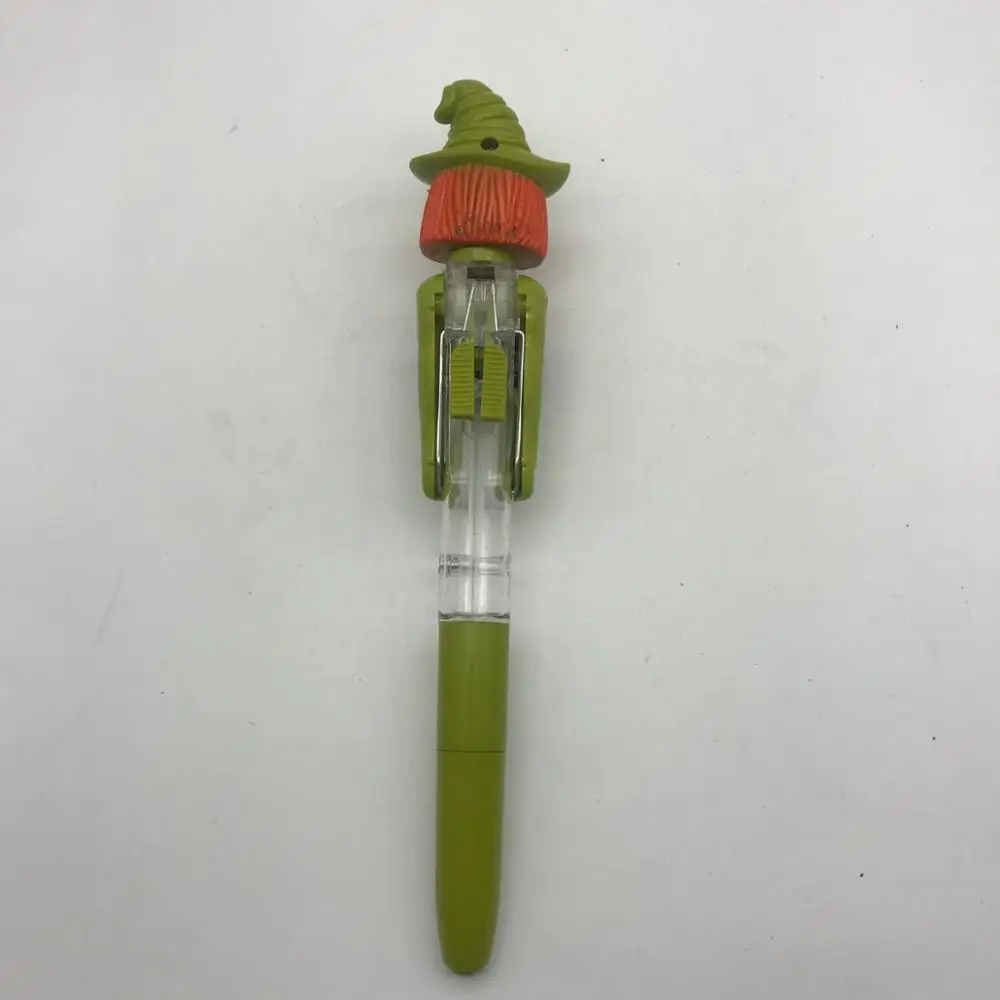 New products Halloween gift Ballpoint pen with LED light,witch boxing pen for souvenirs gifts