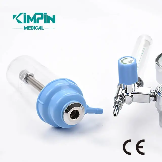 
0-15LPM All Brass Material Medical Oxygen Regulator With Flowmeter 