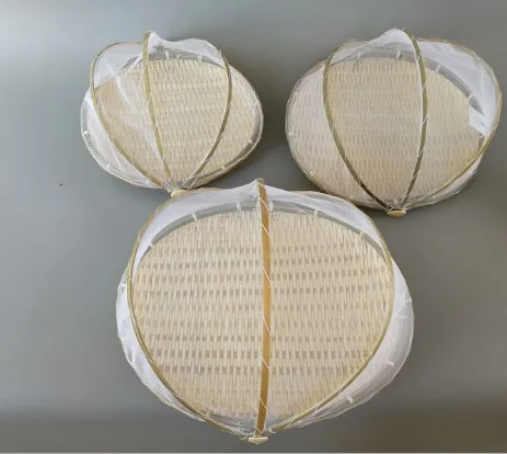 Natural bamboo anti-mosquito/ insect prevention outdoors bread/ food service  plate