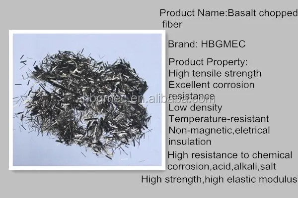 12MM Basalt Fiber Chopped Strand Short Basalt Fiber For Thermoplastic