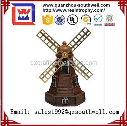 Miniatures Windmill Garden Decoration Fairy Landscape Resin Figures Bonsai Decor