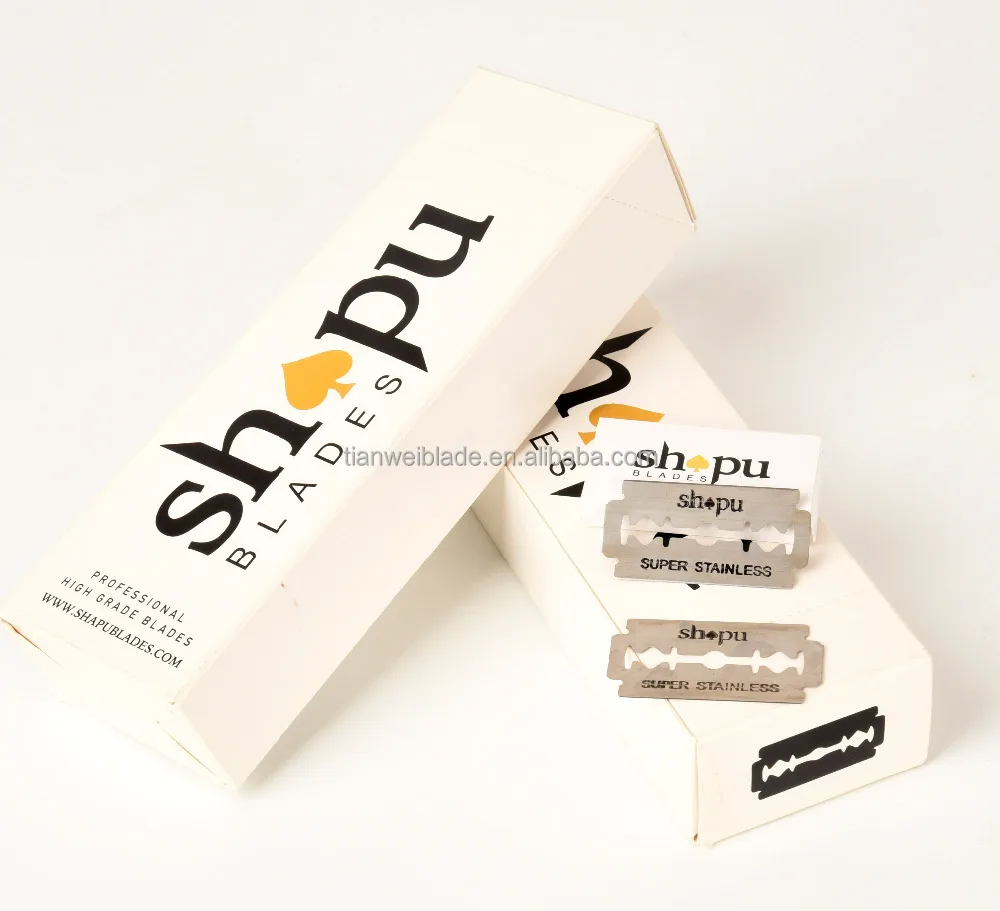 Super quality sharp platinum coating safety sweden stainless steel shaving blade/razer blade