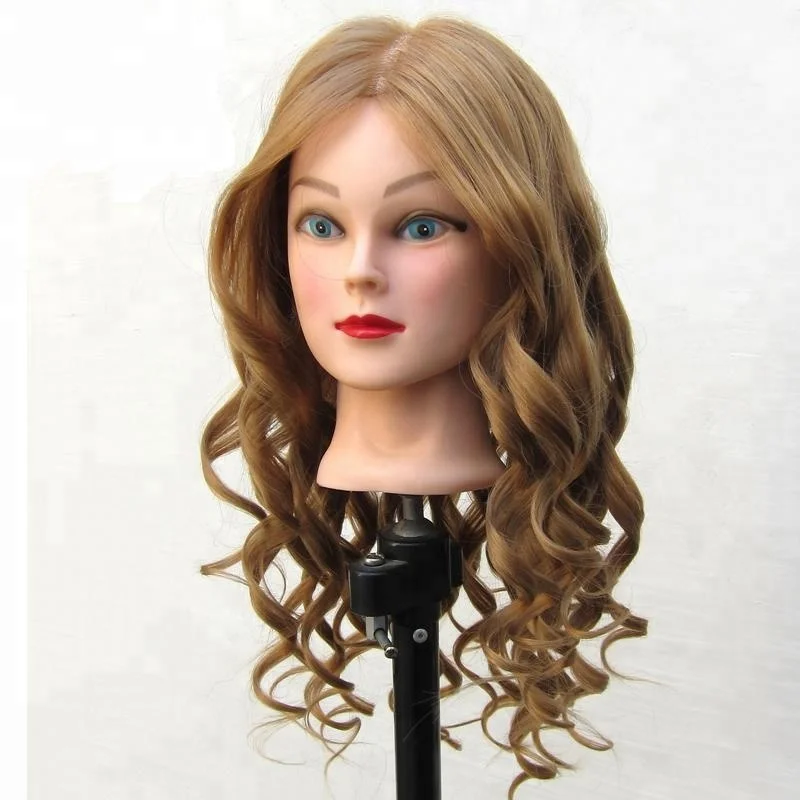 
Factory price mixed hair black female training mannequin head 