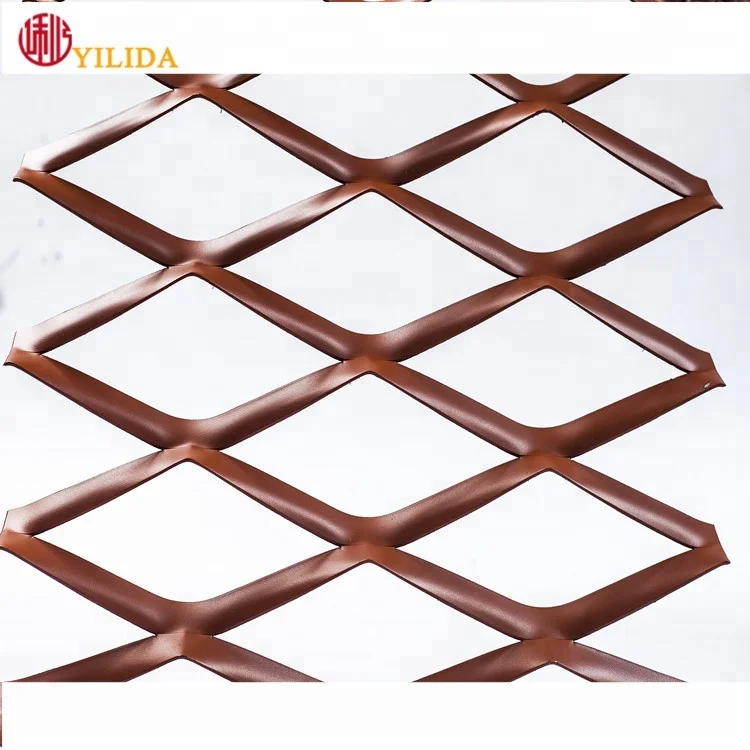 Aluminium Expanded metal mesh for building cladding facade