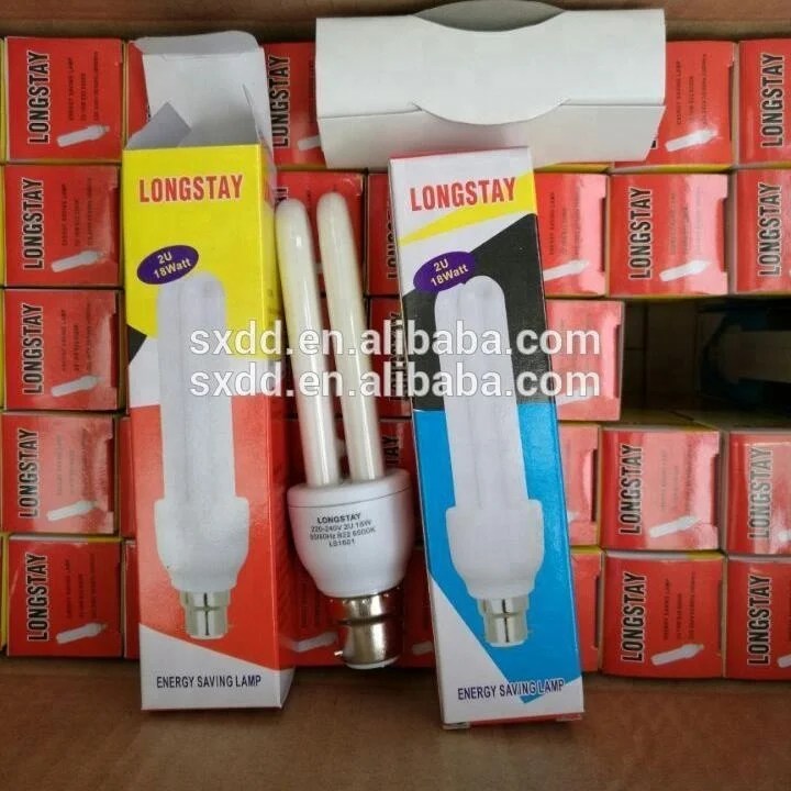 China golden supplier with Good quality 2U 15W E27 B22 energy saving bulbs made in china zhejiang
