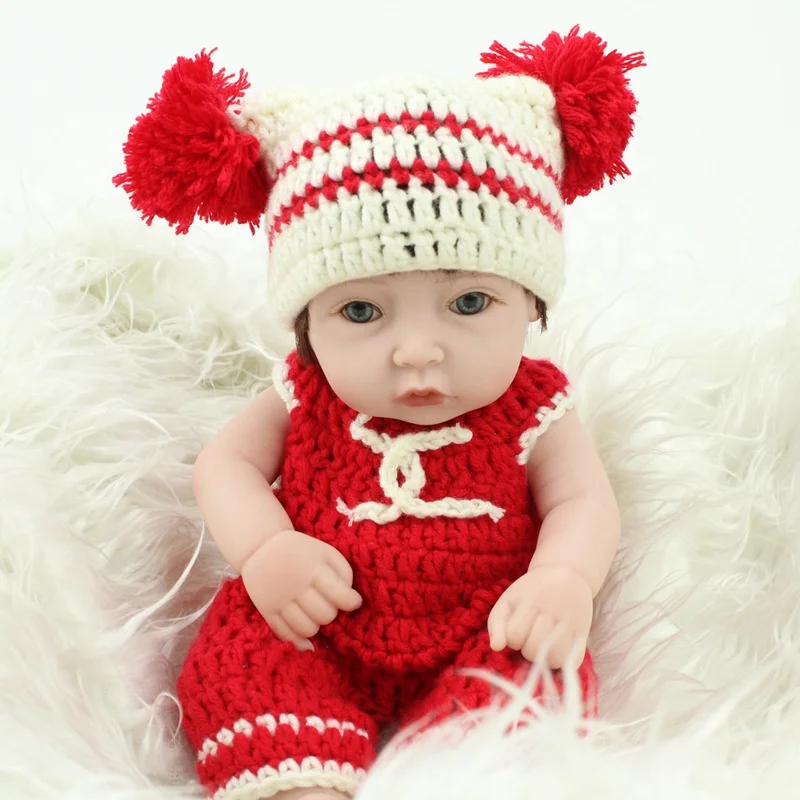 Artificial Simulation Reborn Baby Dolls Silicone Cloth Lifelike vocal Infant Girl Toy Gifts