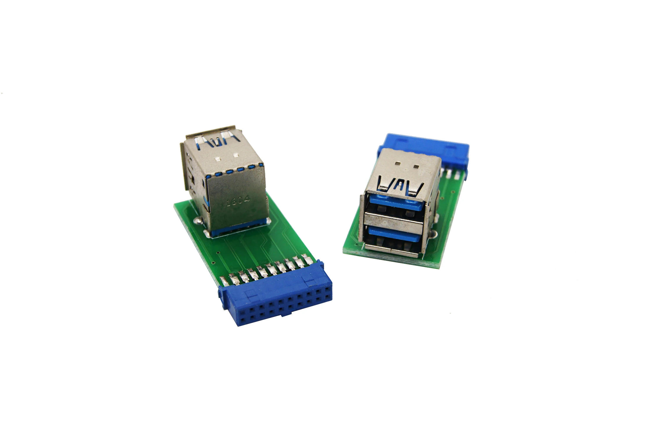 Вертикальный USB 3,0 адаптер 20-контактный разъем Женский USB3.0 материнская плата 20pin Header слот адаптер PCBA