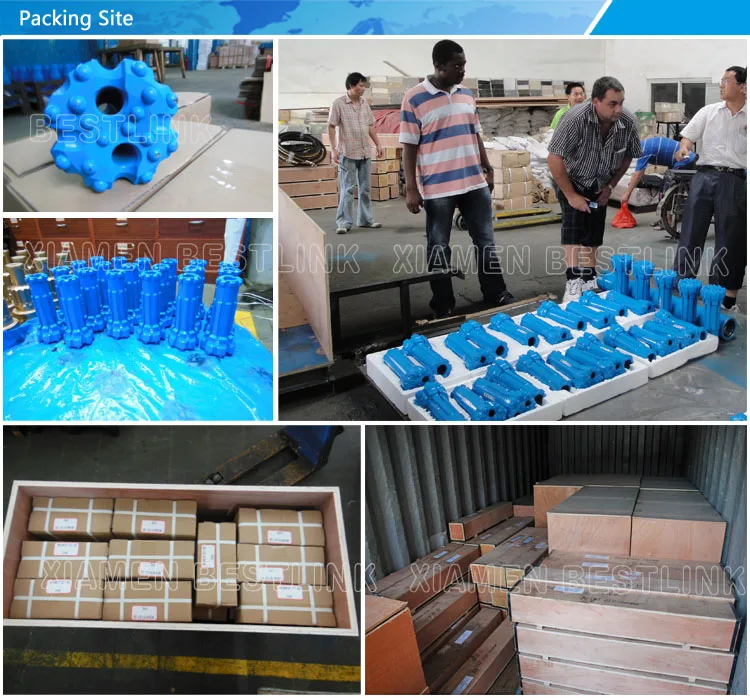packing site for reverse circulation drill bits