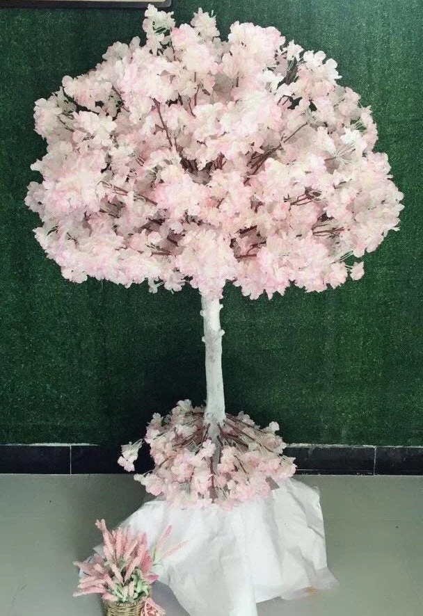 Artificial silk cherry blossom table tree flowers wedding centerpiece trees for sell decoration wholesale