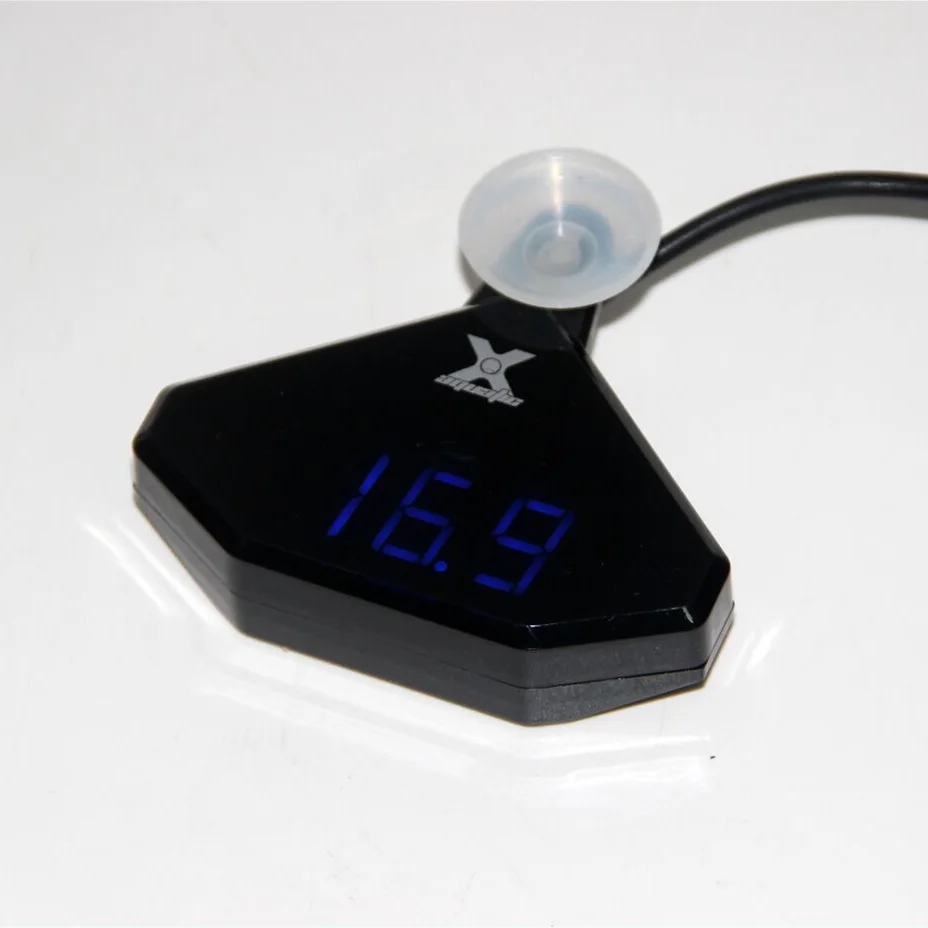 X-AQUA Diamond-shaped LED Display Aquarium Digital Thermometer For Fish Tank