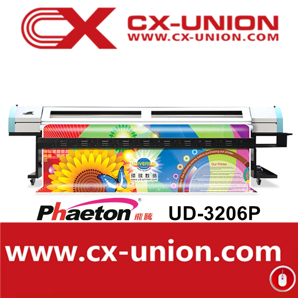Factory Price Phaeton UD-3206P Large Format Eco Solvent Inkjet Printer 6 spt510/35PL Heads digital Printing Machine