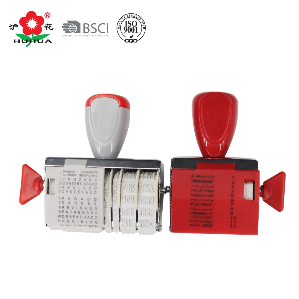 Office Text Roller Rubber Stamp