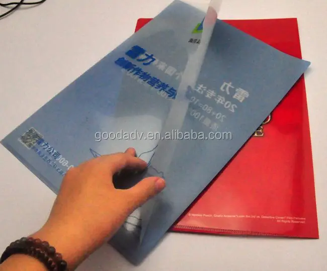 Hot Sell Full Color Logo Printing a4 file / hard cover file folder / plastic file cover