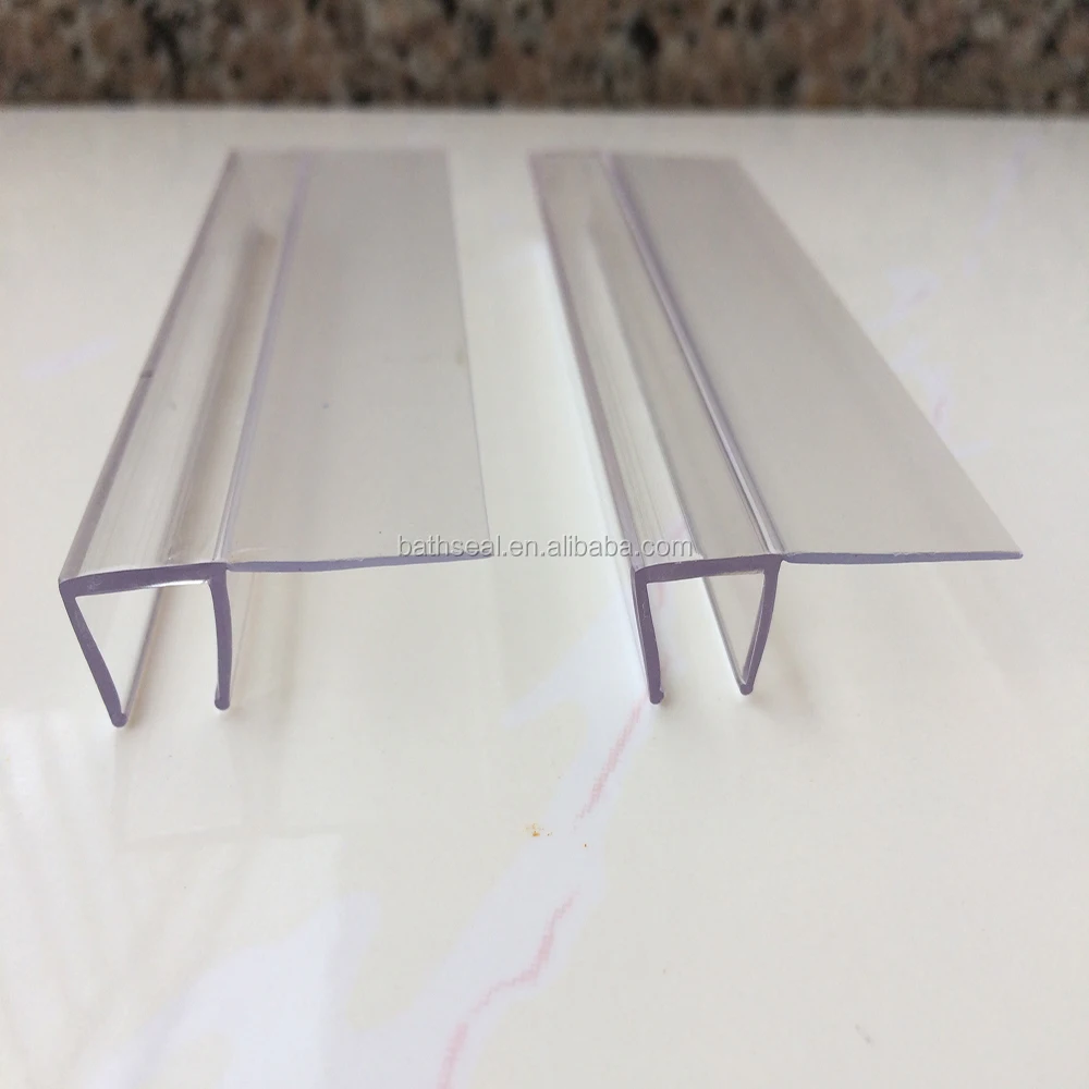 Made in China Door side waterproof soundproof transparent plastic shower screen Rubber seal strip