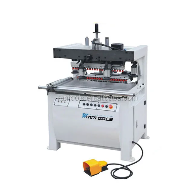 Multi spindle boring machine for furniture production