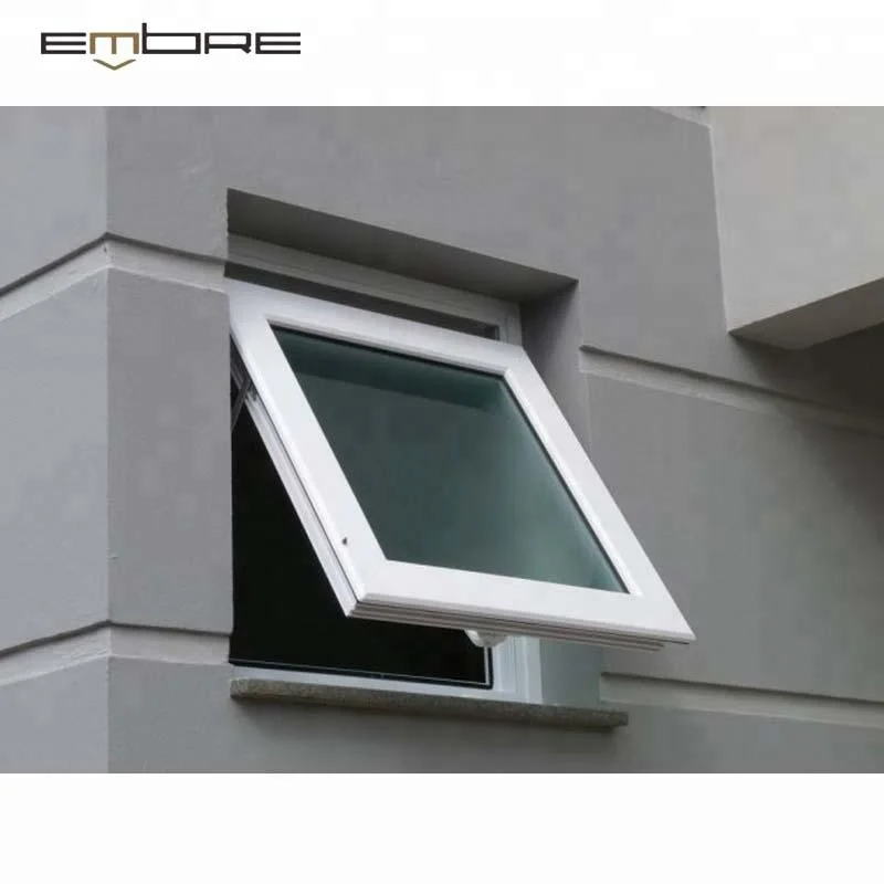 
China Standard Double Glass Aluminium Top Hung Windows 