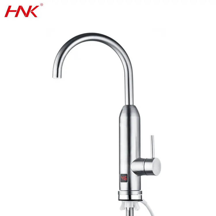 Instant Tankless Electric Continuous Water Heater Kitchen Faucet Heating Water Hot Stainless Tap With Temperature Display