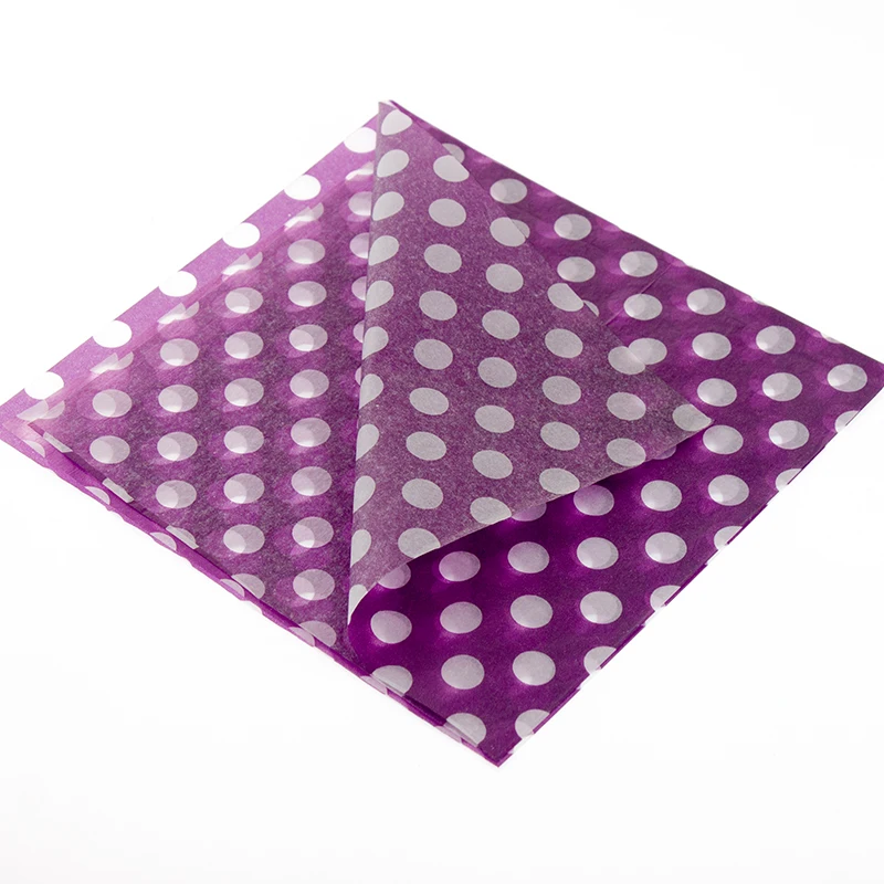 Экологичные Recycle водонепроницаемый Новогодняя упаковочная бумага, фиолетовый оберточной бумаги