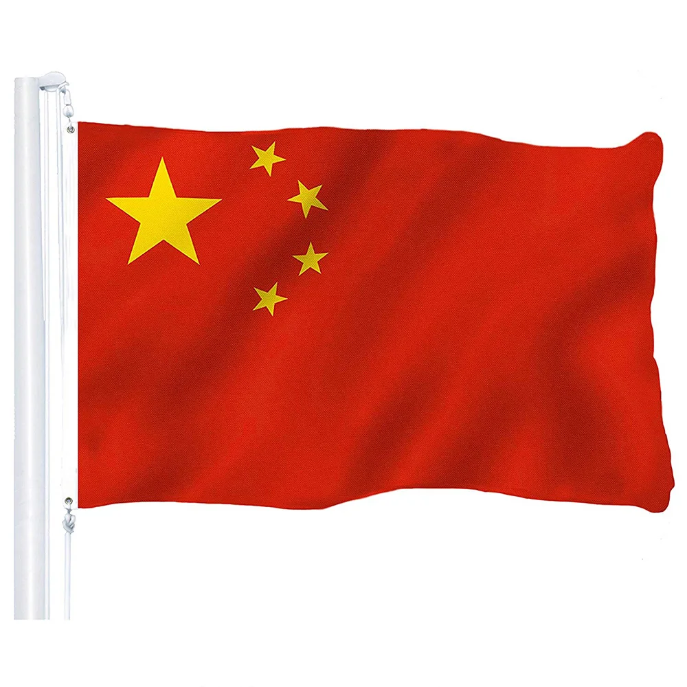 Hot Wholesale China Nation Flag 3*5 FT 150*90cm Banner-Vivid Color and UV Fade Resistant-Chinese Flag Polyester
