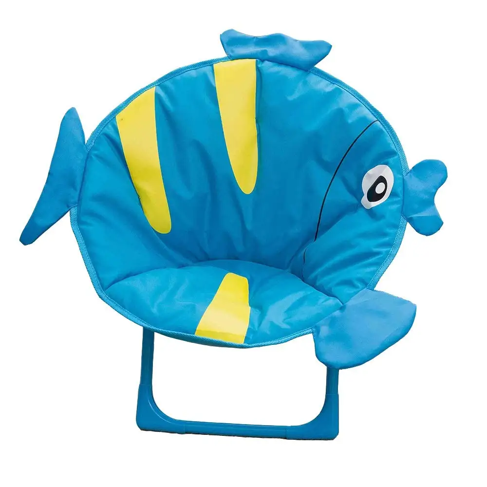 Children Folding Beach Chair Small Moon Chair Seat Lazy Cartoon Baby Chair