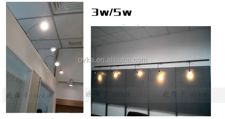 Lighting Track System accessories 1 Meter 2 Wires Aluminum Track Light Rail, LED light track rail