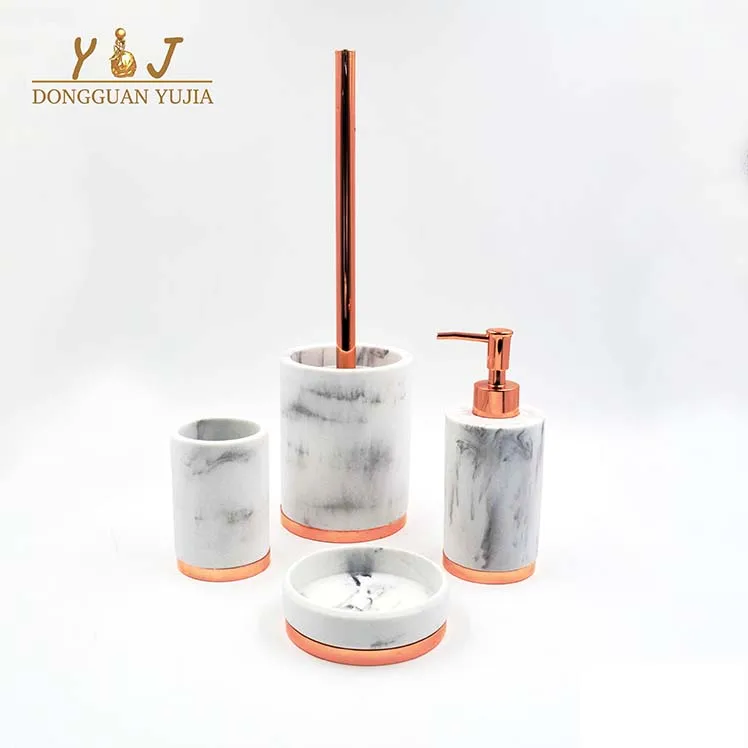 
China Green Resin Bathroom Accessories Toilet Set Marble Lanka Tiles Accessory Bathroom Set 