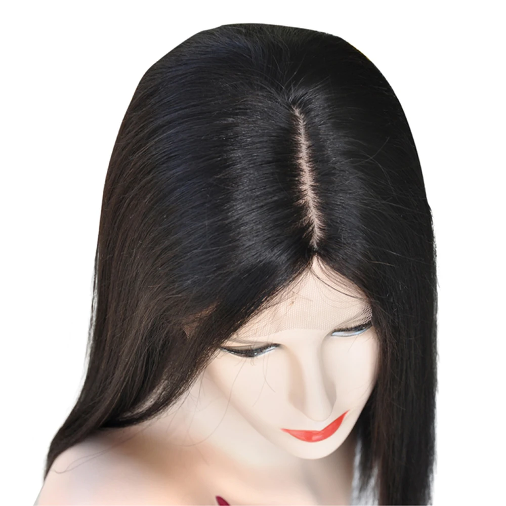 
New Style 100% Brazilian Remy Human Cuticle Aligned Hair Wig Side Parting Silky Straight Lace Front Wig 