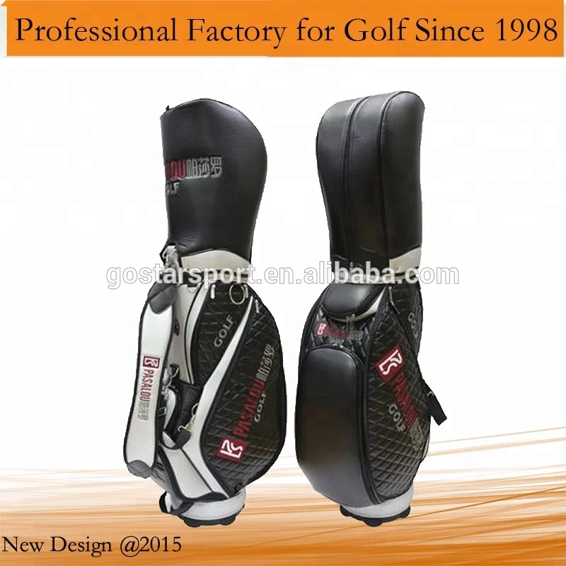 Soft and Durable PU Golf Staff Bag Golf Tour Bag