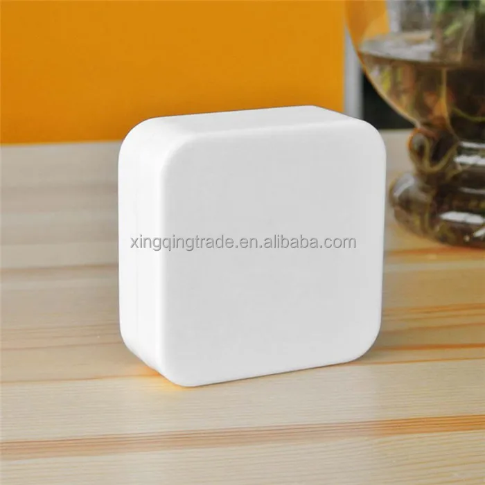 60 Minutes Kitchen Timer Count Down Alarm Reminder White Square Mechanical Timer for Kitchen