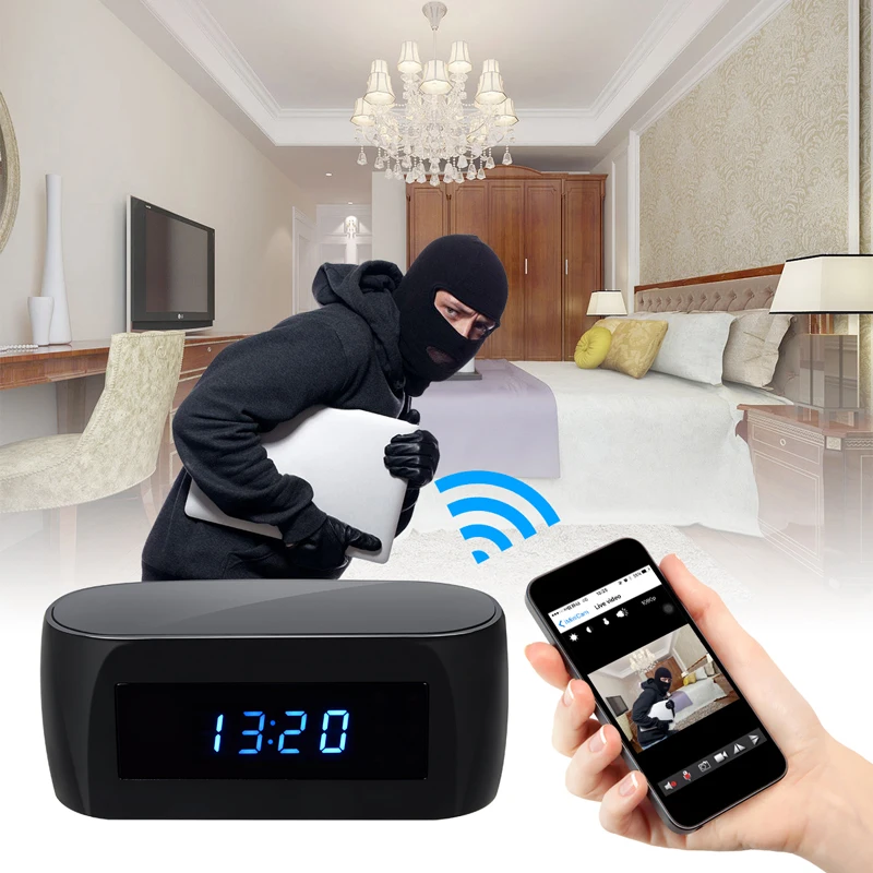 Wireless security camera Baby Monitor Camera clock flexible cloud storage H.264 IR night vision mini wifi ip camera