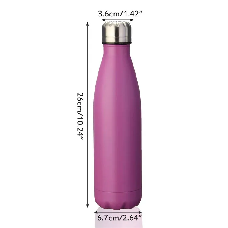 
Manufacture Cola Shape Insulated Stainless Steel Water Bottle Sports Vacuum Flask 
