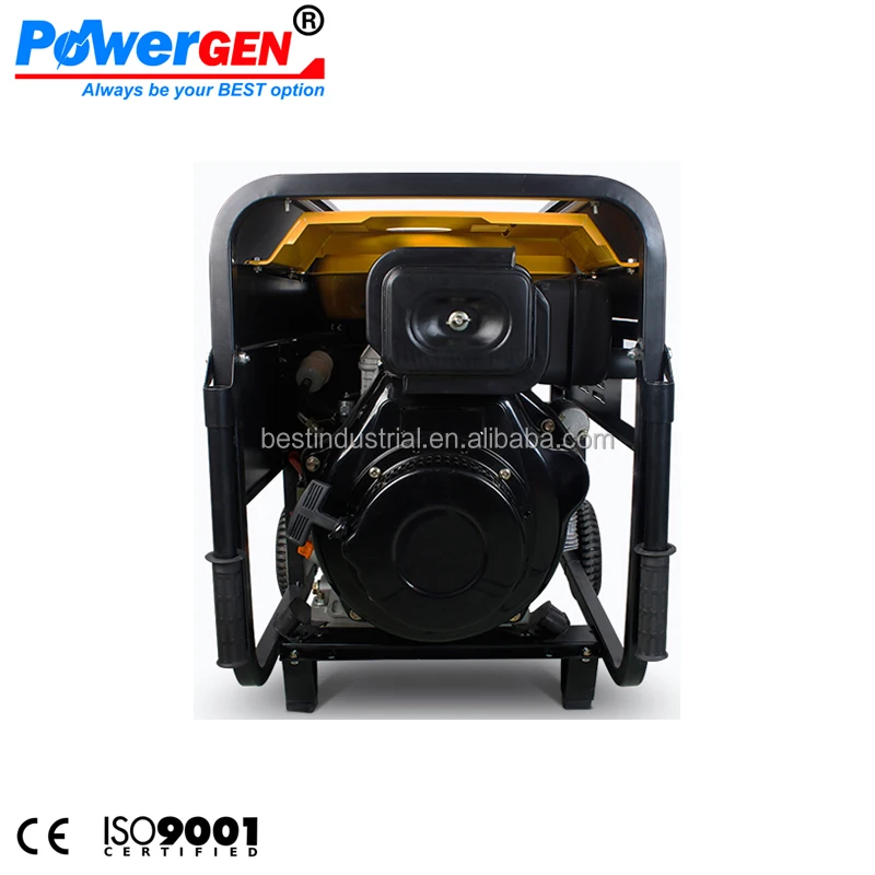 Top Seller!!! POWERGEN Super Performance Air cooled Electric Start 50Hz Open Frame 5kw Diesel Generator of Good Price