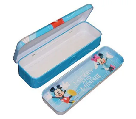 
Double-Decked Stationery Kit Metal Tin Pencil Case for Student Pencil Box 