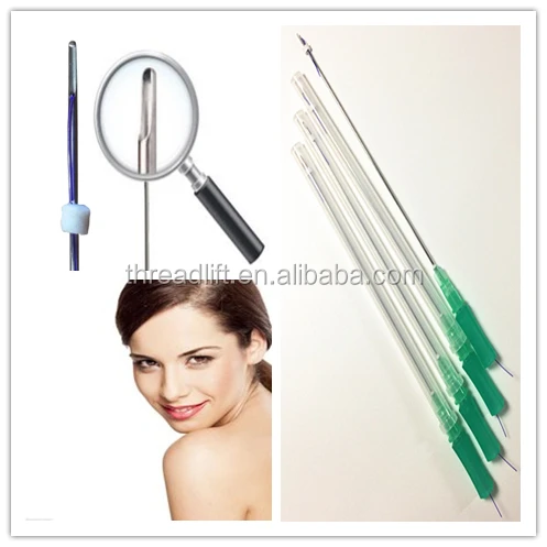 Лидер продаж 2022, игла cannula pdo pcl, подъем резьбы 4d 6d cog с зажимами